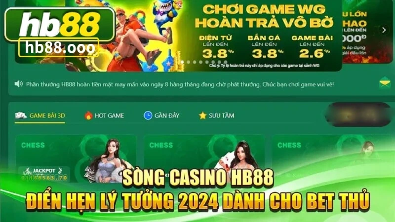 Thông tin về sảnh Casino Hb88